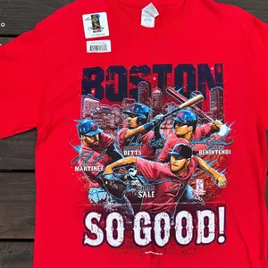 NWT Gildan Red Boston Red Sox So Good Graphic Tee thumbnail 2