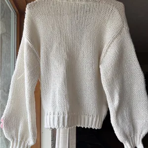 Cream Cardigan with Pink Strawberry Appliqués thumbnail 4