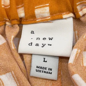 A New Day Geometric Print Shorts Womens Large Tie Waist Minimal‎ Preppy Mod thumbnail 7