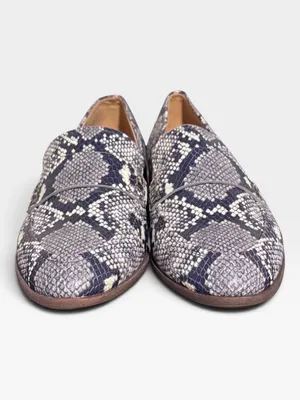 Madewell Alex Snakeskin Embossed Leather Loafers Size Women’s 7 thumbnail 6