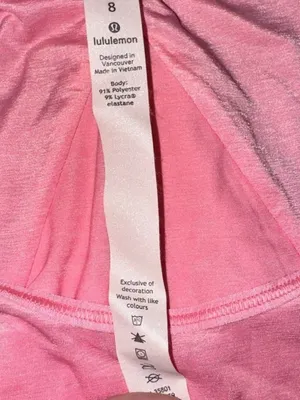 lululemon athletica Pink Racerback Tank Top sleeveless shirt thumbnail 3