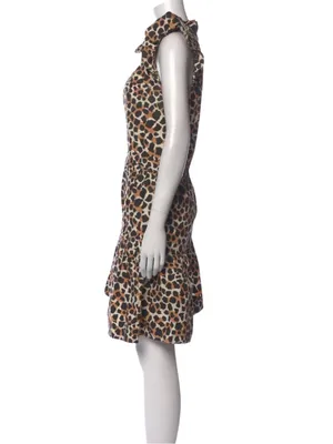 New York Leopara Print Tiered Ruffle Dress. Size Medium NWOT thumbnail 5