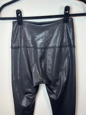 Beyond Yoga High Rise 7/8 Athletic Leggings Foil Black Yoga Gym Pilates Sz Small thumbnail 7