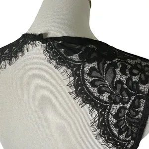 Lulus Women's Black Lace Open Back Skater Short Dress Size M Cocktail Fit & Flare thumbnail 11