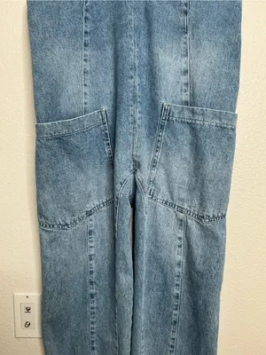 Free People - We The Free High Roller Jumpsuit blue medium thumbnail 3