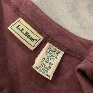 L.L. Bean Size MP Plum V Neck Silver Button Long Sleeve Soft Cotton Cardigan thumbnail 10