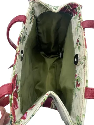 Longaberger #23540 Holiday Gift Bag Holiday Stripe Holiday Botanical Tote thumbnail 5