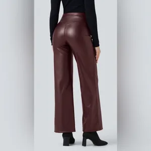 HALARA High Waisted Tummy Control Stretchy Flare Pant Brown XL NWT IN PACKAGE thumbnail 2