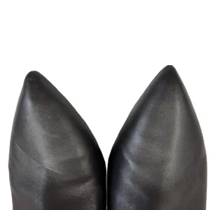 Steve Madden Barrie Addison Black Leather Mules Pointed Toe Size‎ 9 Chunky Heel thumbnail 9