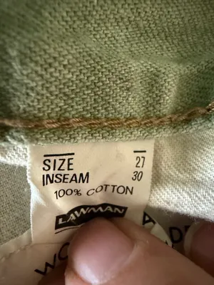 Vintage Green High Waisted Jeans Size XS 25 Waist Straight Leg Minimalist thumbnail 6