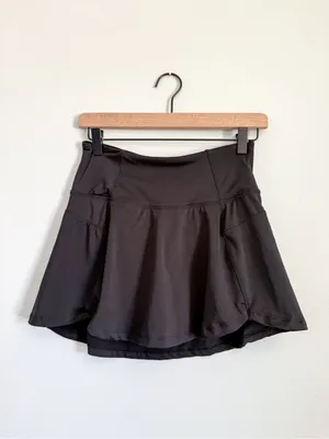Black Mini Athletic Skirt with Built in Shorts Size Small thumbnail 2