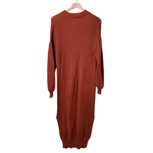 Natural Life On The Road Again Sweater Dress Midi Rust Orange Brown Small Medium thumbnail 3