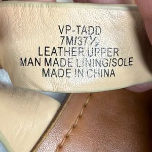 Vince Camuto VP-TADD Snakeskin Print Leather Thong Sandals Tan Cream Womens 7M‎ thumbnail 8