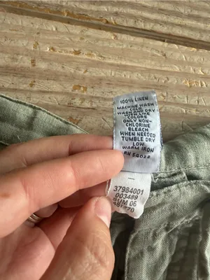 Y2K GAP 100% Linen Wide Leg Drawstring Pants size 2 thumbnail 4