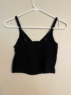 Hollister Cropped Tank Black thumbnail 2