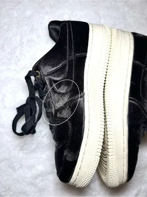 NIKE Air Force 1 AF1 Low Black Velvet Youth 4.5 Women’s 6 Lux Streetwear Sneaker thumbnail 11