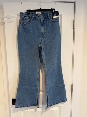 Abercrombie & Fitch The Vintage Flair High Rise Jeans Curve Women's 31 12s NWT thumbnail 7