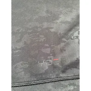 EUC Womens Spyder Active long sleeve 1/4 quarter zip cropped‎ camo black size L thumbnail 9
