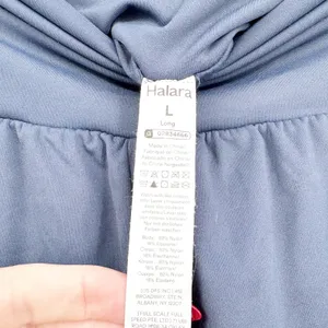 Halara Womens SoftlyZero Airy Super High Waisted Yoga Shorts Blue Large Long thumbnail 2