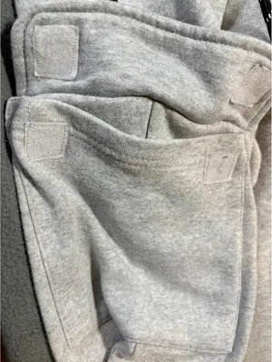 WXYZ Women's Gray Fleece Cargo Pants Drawstring Zipper Elastic Waist Pockets thumbnail 7