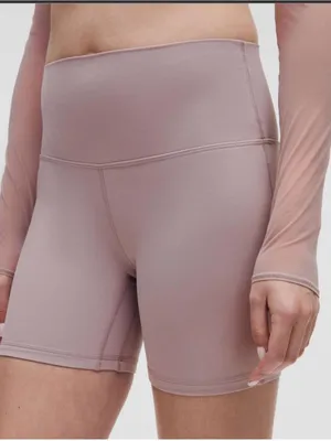 Lululemon Align High-Rise Short 6" Mauve Grey Size 14 NWOT thumbnail 1