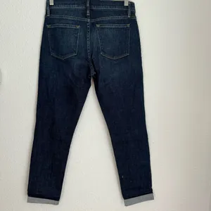Frame Denim Le Garcon dark wash distressed boyfriend ankle jeans size 27 thumbnail 5