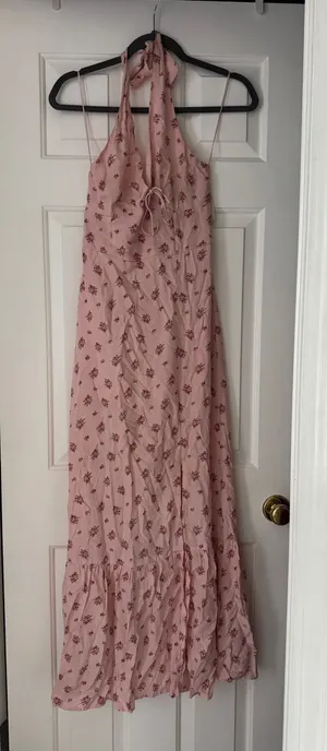 Aeropostale Maxi Halter Printed Dress thumbnail 1