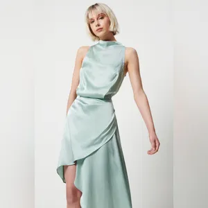 Elliatt Alaia midi dress in a pistachio/light‎ green NWT small thumbnail 2