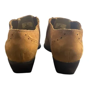 Dingo Cowgirl Western Ankle Booties Tan Leather Cowboy Boots 7.5 Country‎ Boho thumbnail 3