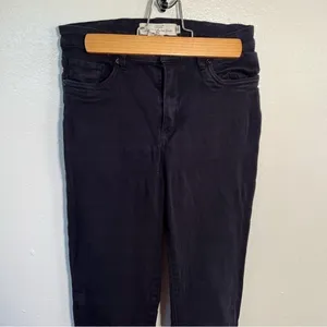 L.O.G.G. H&M Women's‎ Size 6 Skinny Chino Pant Navy Blue Stretch Cotton thumbnail 2