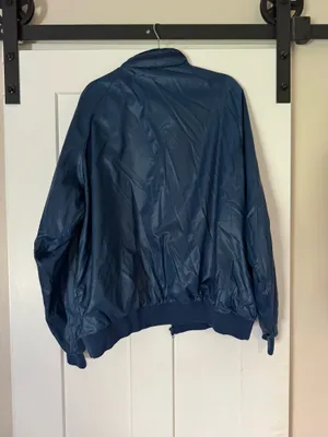 Navy Duckster Colorblock Windbreaker Jacket with Teal & White Panels thumbnail 3