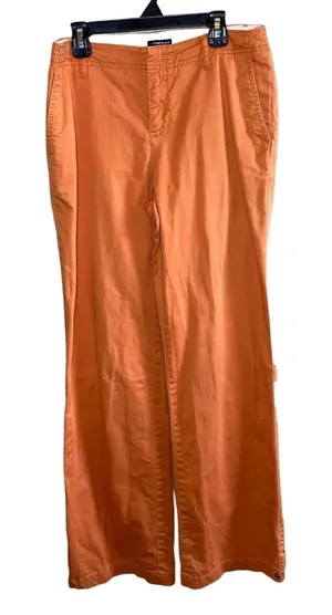 Vintage GAP Stretch Orange Wide Leg Cargo Pants Y2K‎ Utility 90s Size 4 thumbnail 1