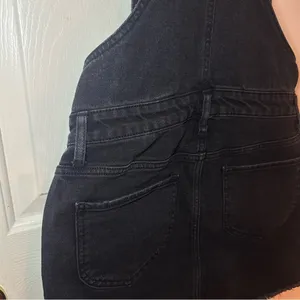 Arizona Jean Co Denim Jumper Dress Overall Jean Black Size Small Grunge Y2K Goth thumbnail 7