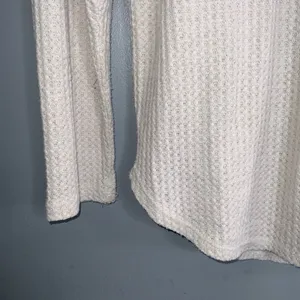 American Eagle Soft & Sexy Plush Cream Waffle Knit Sweater Pullover Medium thumbnail 4