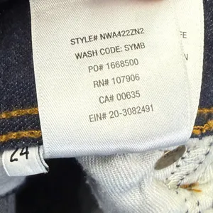 Hudson Collin Skinny Jeans Womens 24 Dark Wash Low Rise Double Button Denim‎ thumbnail 13