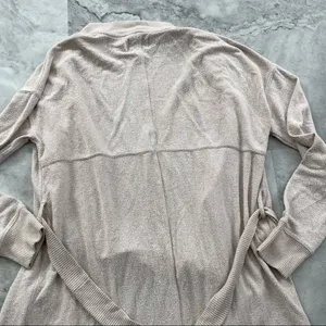 Free Press Oatmeal Tie Long Cardigan Size‎ Medium M thumbnail 4