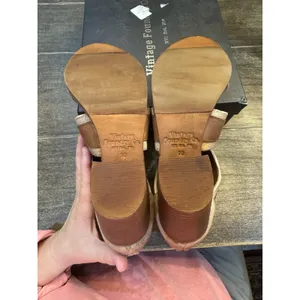 Vintage Foundry Co Women's Michelle Sandal size 10 heels‎ ankle strap leather thumbnail 8