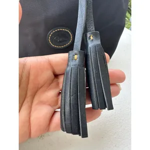 Dooney & Bourke K0689922 Black Nylon Leather Trim Drawstring Bucket Bag thumbnail 5