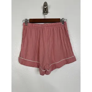 Birdy Grey Dusty‎ Rose Pink Bamboo Pajama Set Short Sleeve Shorts XS 010603 thumbnail 8
