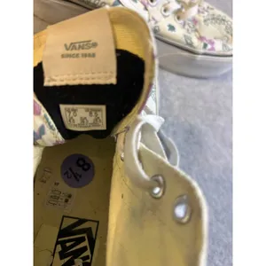 Vans‎ Sk8-Hi Tapered Stackform Floral Cream Purple Platform Sneakers Womens 8.5 thumbnail 4