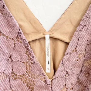 Free People Dangerous Love Lace Dress 10 CottageCore Fairy Grunge Coquette Party thumbnail 7
