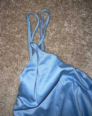 Altar'd State Baby Blue Dress thumbnail 2