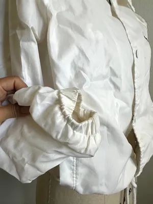 Champion Cropped Snap Button Jacket White Size S thumbnail 4