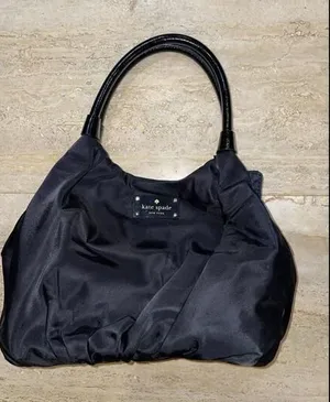 Kate Spade Baxter‎ Stevie Black Nylon Leather Satchel Handbag thumbnail 1