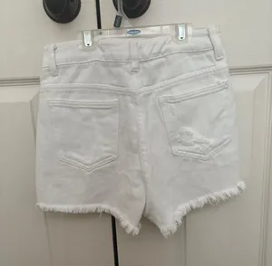 White Jean Shorts Size XS thumbnail 2