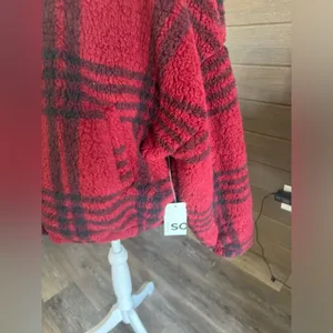 Sherpa fleece full zip jacket thumbnail 5