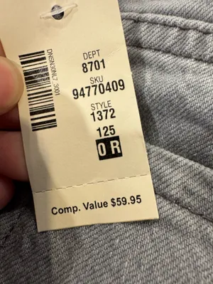 Aeropostale Women’s Low-Rise Baggy Jean Size 0 New Grey Wash New thumbnail 2