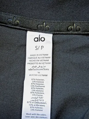NWT Alo Alosoft 1/2 Zip Rapid Pullover in Anthracite Solid Stretch Fitted Top S thumbnail 5
