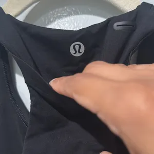 Lululemon Women's Sports Bra with Phone Holder on back Size 6 Black Running thumbnail 3