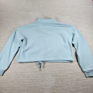 American Eagle Ahh Mazingly Soft Hoodie XS Blue Cropped Fleece Quarter Zip thumbnail 11